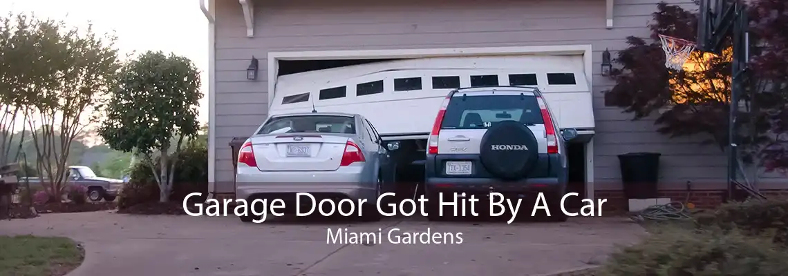 Garage Door Got Hit By A Car Miami Gardens