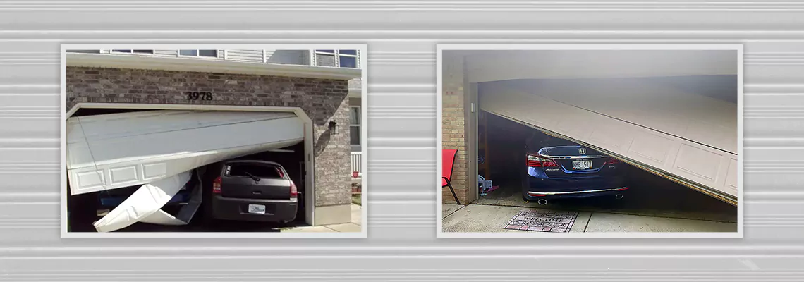 Repair Commercial Garage Door Got Hit By A Car in Miami Gardens, Florida